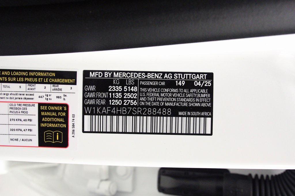 new 2025 Mercedes-Benz C-Class car, priced at $54,135