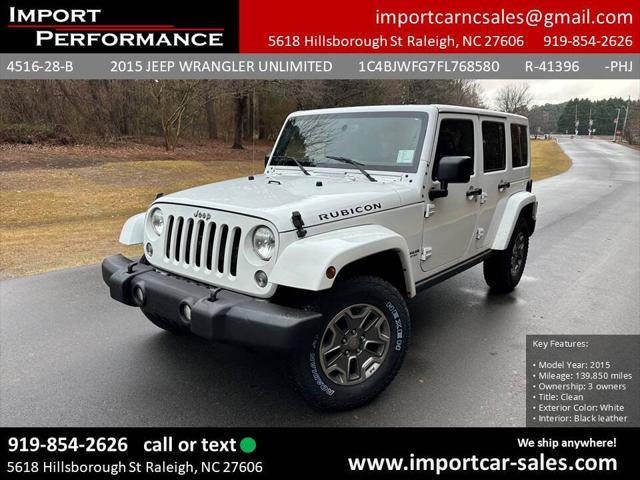 used 2015 Jeep Wrangler Unlimited car, priced at $19,995