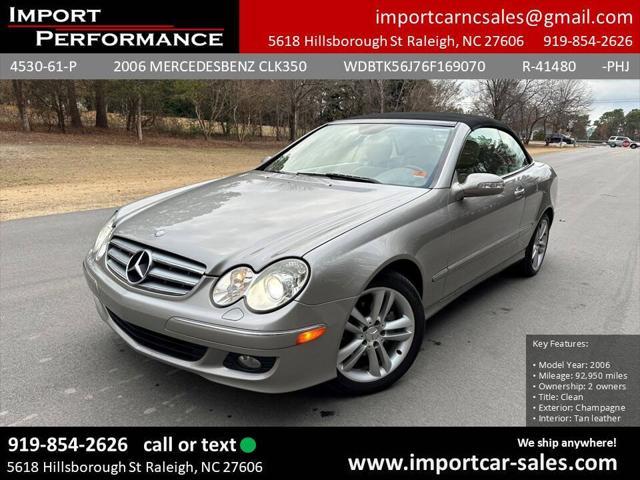 used 2006 Mercedes-Benz CLK-Class car, priced at $8,995