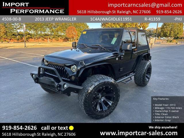 used 2013 Jeep Wrangler car, priced at $13,995