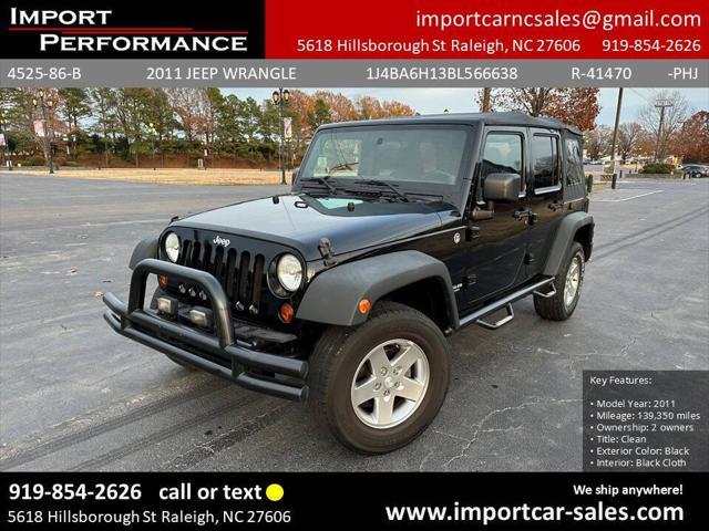 used 2011 Jeep Wrangler Unlimited car, priced at $12,495