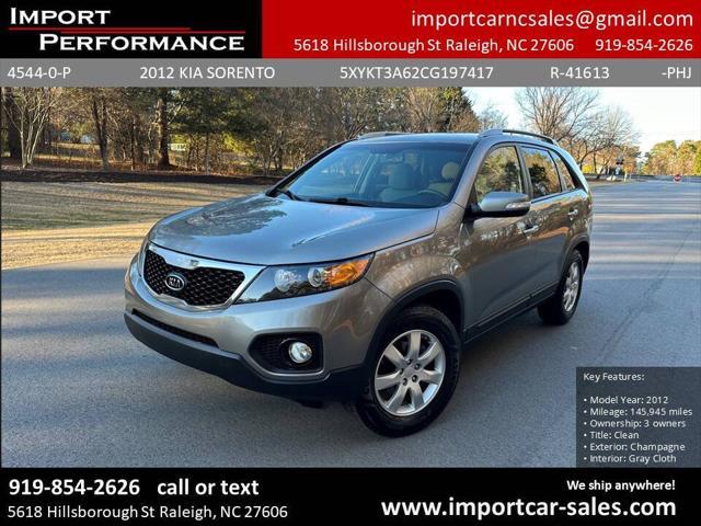 used 2012 Kia Sorento car, priced at $7,495