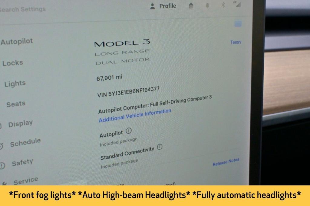 used 2022 Tesla Model 3 car, priced at $23,908