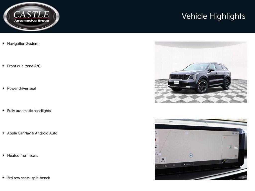 new 2025 Kia Sorento car, priced at $32,876