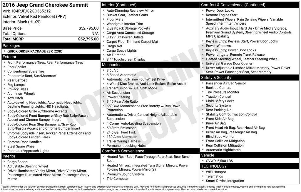 used 2016 Jeep Grand Cherokee car, priced at $19,997