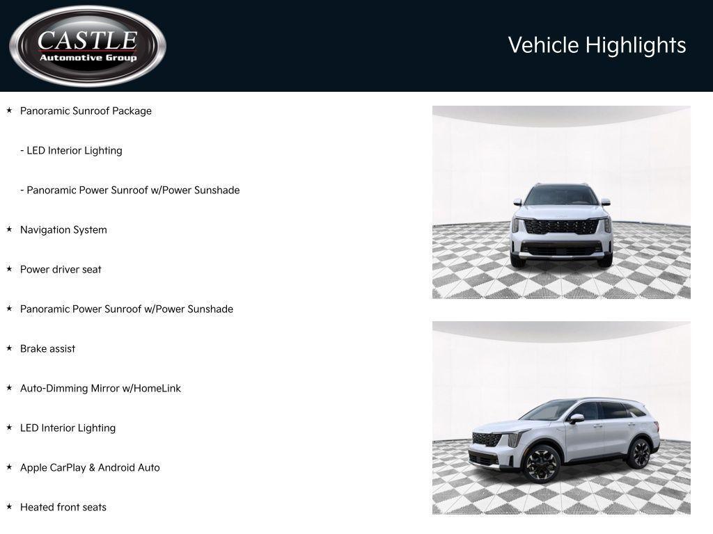 new 2025 Kia Sorento car, priced at $38,393
