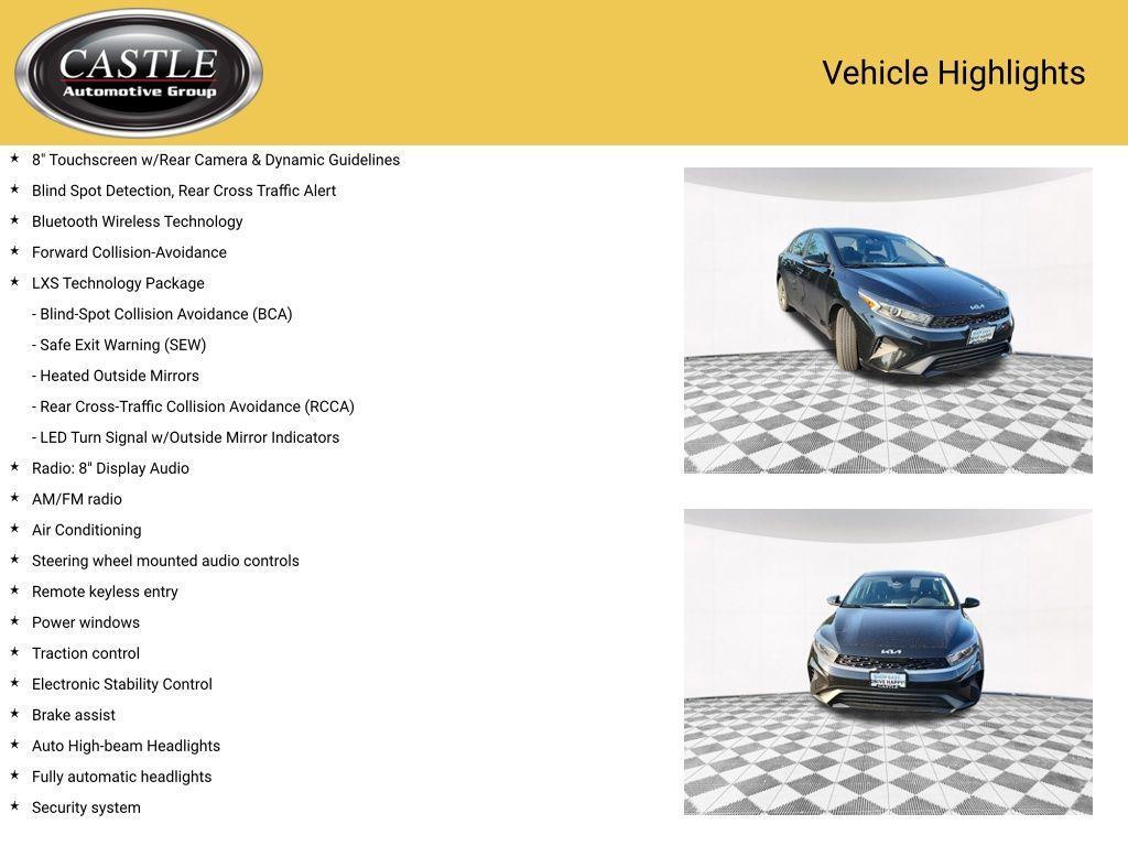 used 2023 Kia Forte car, priced at $17,571