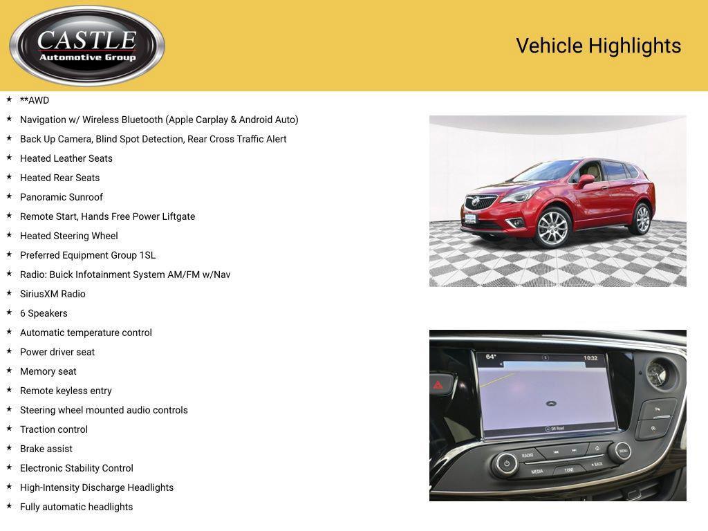 used 2019 Buick Envision car, priced at $16,597