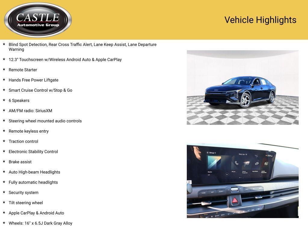 used 2025 Kia K4 car, priced at $21,971