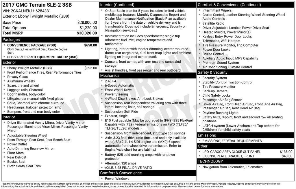 used 2017 GMC Terrain car, priced at $9,997