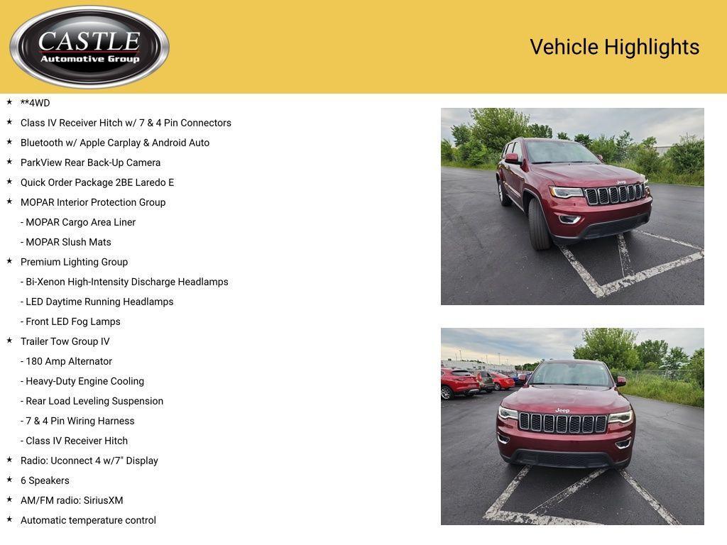 used 2021 Jeep Grand Cherokee car, priced at $24,671
