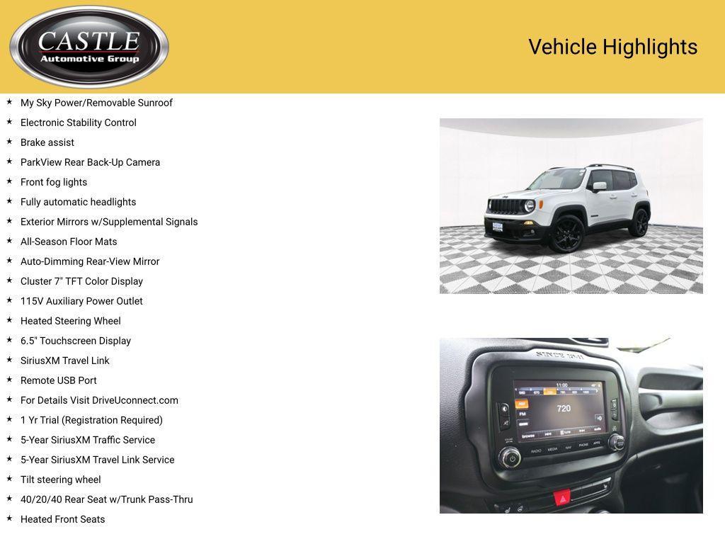 used 2017 Jeep Renegade car, priced at $12,997