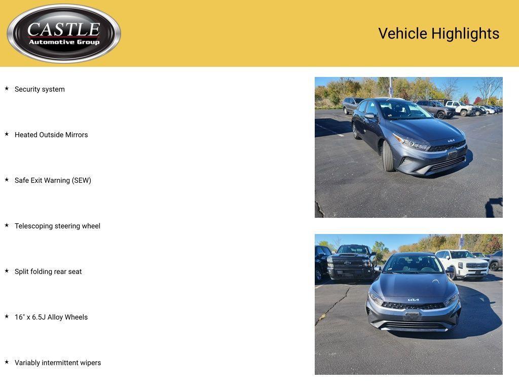 used 2023 Kia Forte car, priced at $18,571