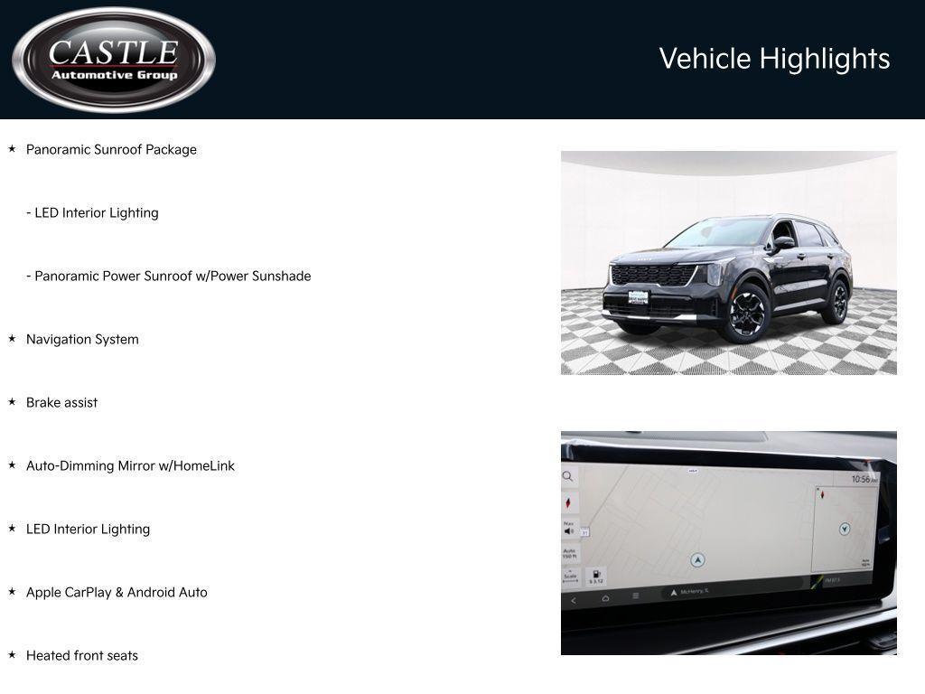 new 2025 Kia Sorento car, priced at $34,282