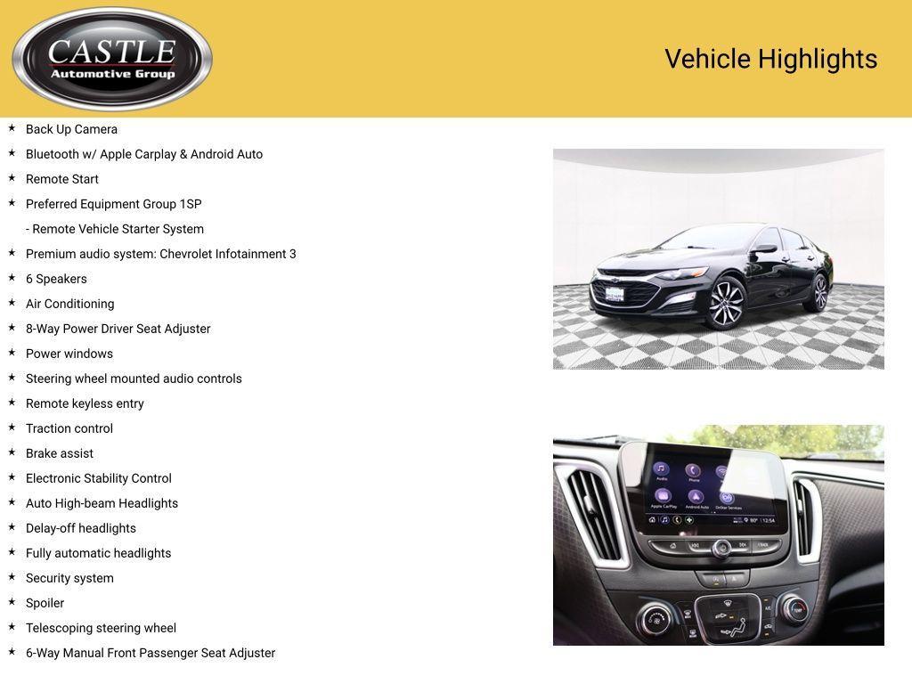 used 2023 Chevrolet Malibu car, priced at $20,977