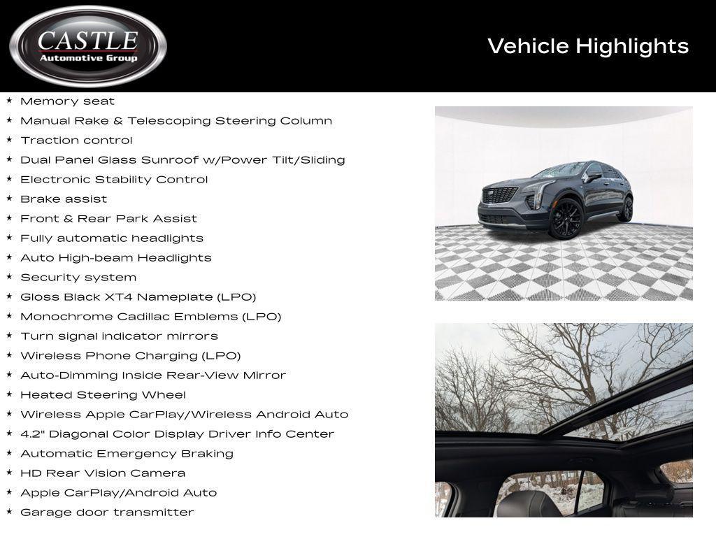 used 2023 Cadillac XT4 car, priced at $29,024