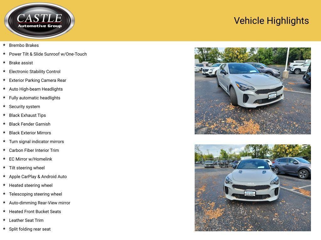 used 2023 Kia Stinger car, priced at $33,991