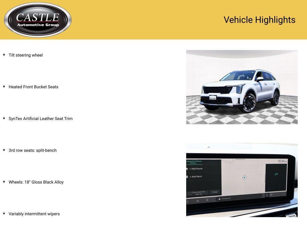 used 2025 Kia Sorento car, priced at $34,777