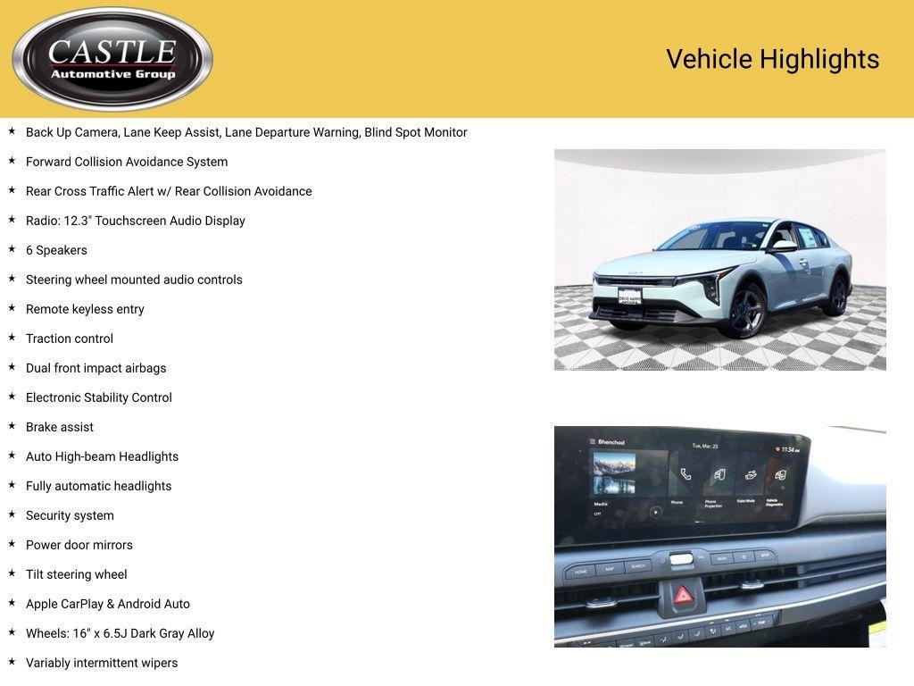 used 2025 Kia K4 car, priced at $21,971