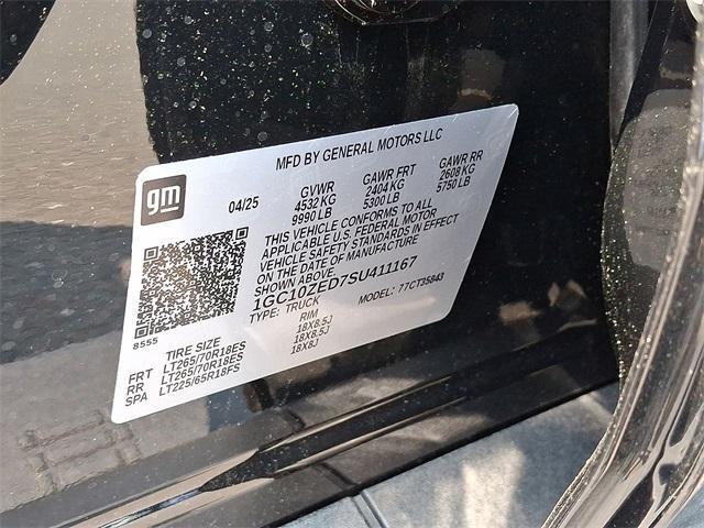 new 2025 Chevrolet Silverado EV car, priced at $76,035
