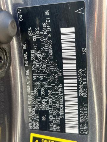 used 2012 Toyota Highlander car
