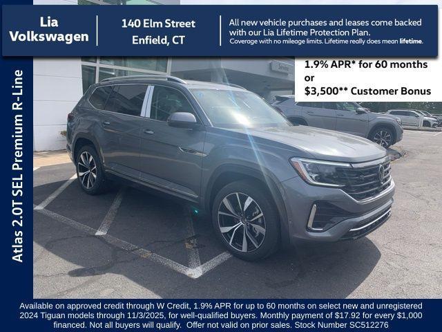 new 2025 Volkswagen Atlas car, priced at $49,764