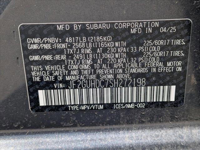 new 2025 Subaru Crosstrek car, priced at $30,556