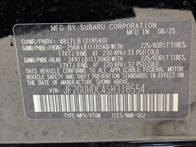 new 2025 Subaru Crosstrek car, priced at $30,383