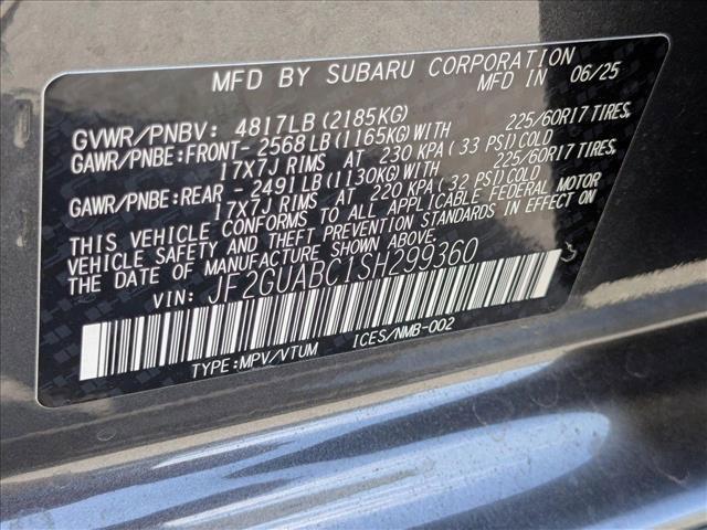 new 2025 Subaru Crosstrek car, priced at $26,984