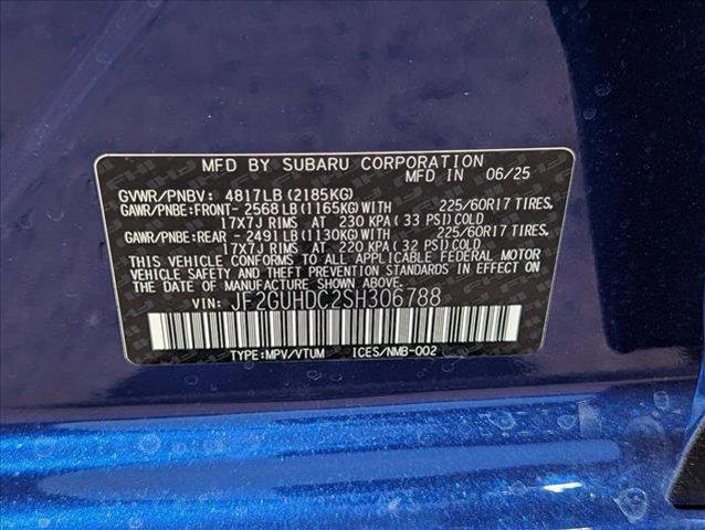 new 2025 Subaru Crosstrek car, priced at $30,470