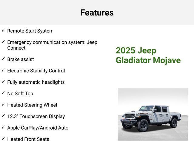 new 2025 Jeep Gladiator car, priced at $52,026