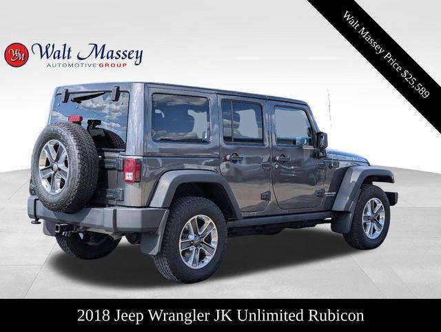 used 2018 Jeep Wrangler JK Unlimited car, priced at $25,589