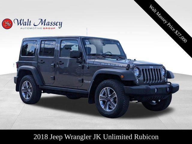 used 2018 Jeep Wrangler JK Unlimited car, priced at $27,000