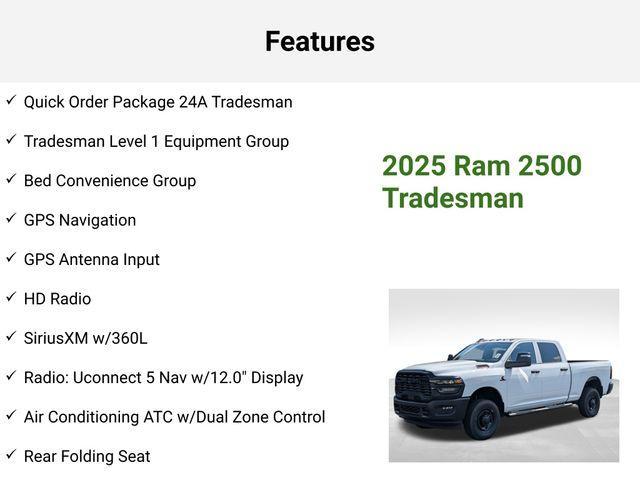 new 2025 Ram 2500 car, priced at $65,040