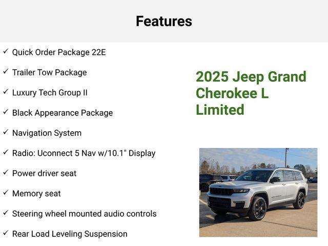 new 2025 Jeep Grand Cherokee L car, priced at $50,648
