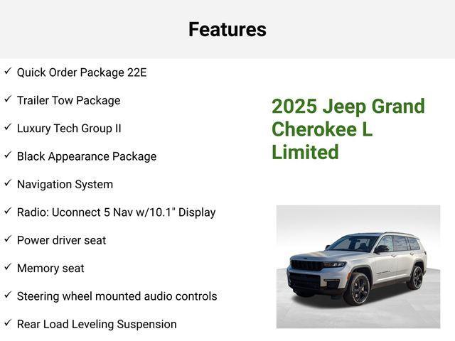 new 2025 Jeep Grand Cherokee L car, priced at $54,648