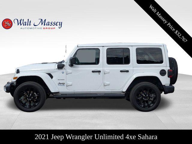 used 2021 Jeep Wrangler Unlimited 4xe car, priced at $32,767