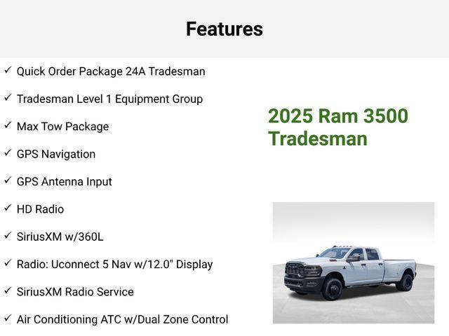 new 2025 Ram 3500 car, priced at $65,086