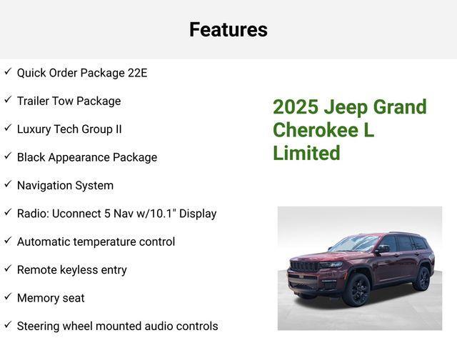 new 2025 Jeep Grand Cherokee L car, priced at $54,648