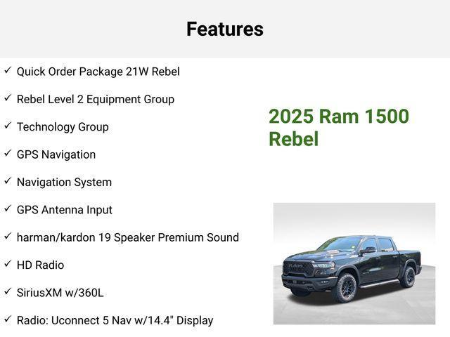 new 2025 Ram 1500 car, priced at $64,910