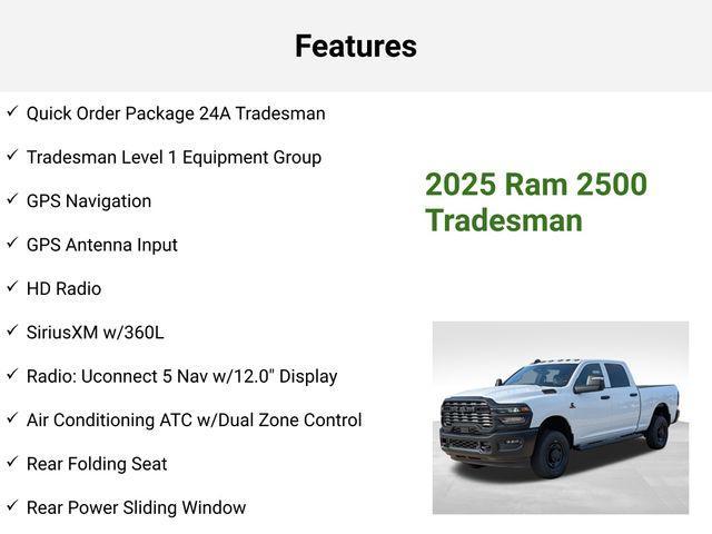 new 2025 Ram 2500 car, priced at $65,070