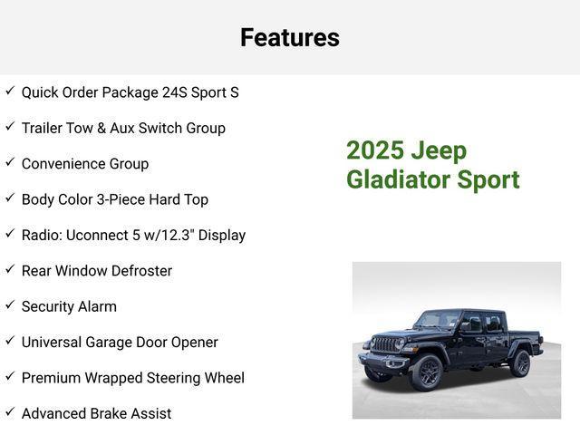 new 2025 Jeep Gladiator car, priced at $49,145