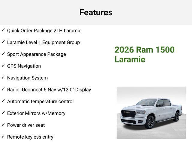 new 2026 Ram 1500 car, priced at $65,844