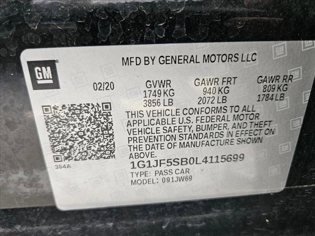 used 2020 Chevrolet Sonic car, priced at $9,234