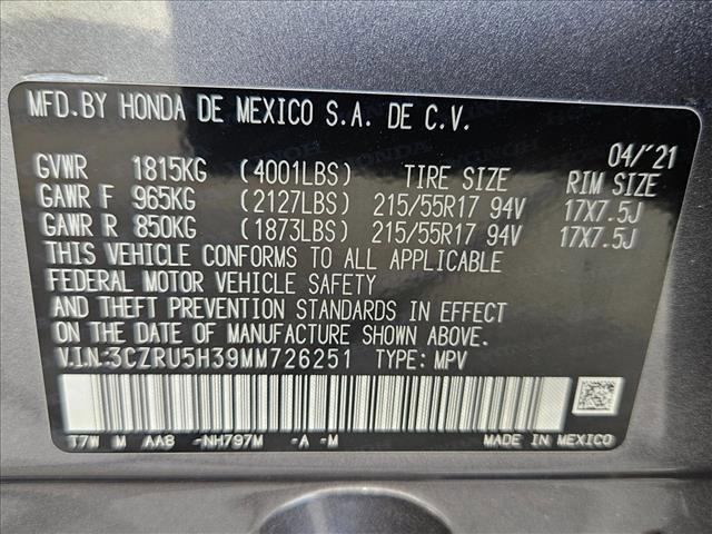 used 2021 Honda HR-V car, priced at $14,695