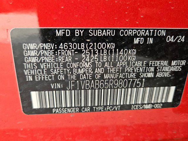 used 2024 Subaru WRX car, priced at $30,037