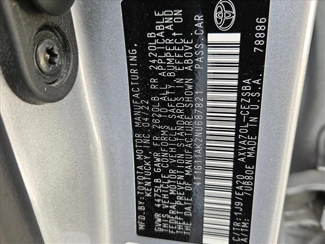 used 2022 Toyota Camry car, priced at $20,374