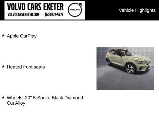 used 2024 Volvo XC40 Recharge Pure Electric car, priced at $43,976