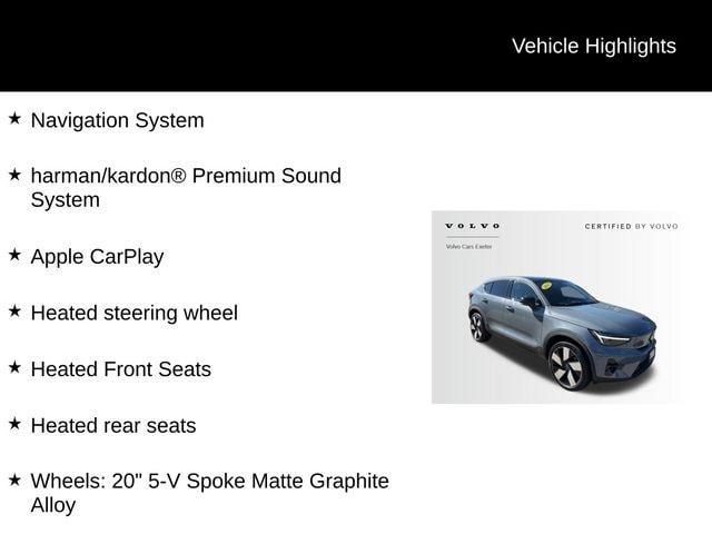 used 2023 Volvo C40 Recharge Pure Electric car, priced at $29,803