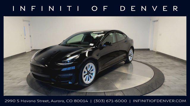 used 2022 Tesla Model 3 car, priced at $28,928